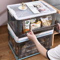 6-Pack Foldable Transparent Storage Box Organizer – Stackable Shoe & Closet Storage Bins
