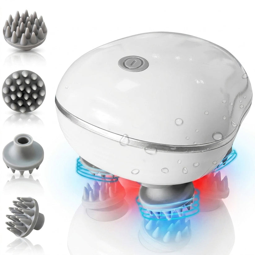 Electric Scalp Massager – Waterproof USB Rechargeable