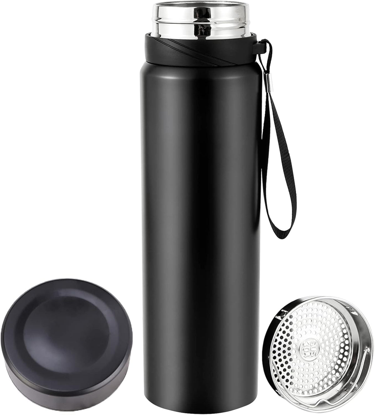 Insulated Stainless Steel Water Bottle – 800ml/1000ml Vacuum Thermos Flask for Hot & Cold Drinks