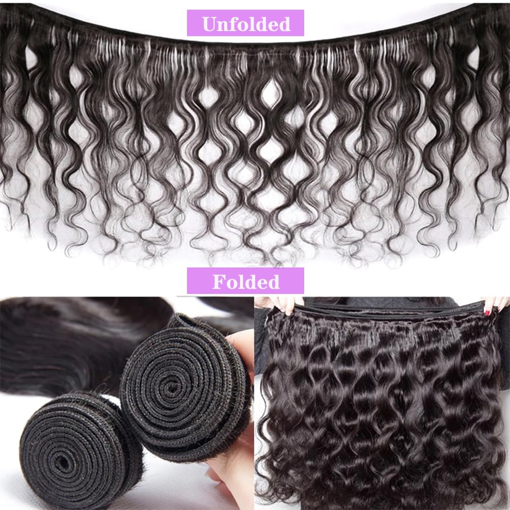 Brazilian Virgin Hair Bundles Deep Wave Human Hair Extensions