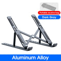 Adjustable Aluminum Laptop Stand – Foldable Portable Riser with Multi-Angle Height Adjustment