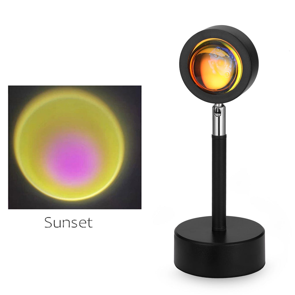 LED Sunset Projection Lamp – Golden Hour Glow