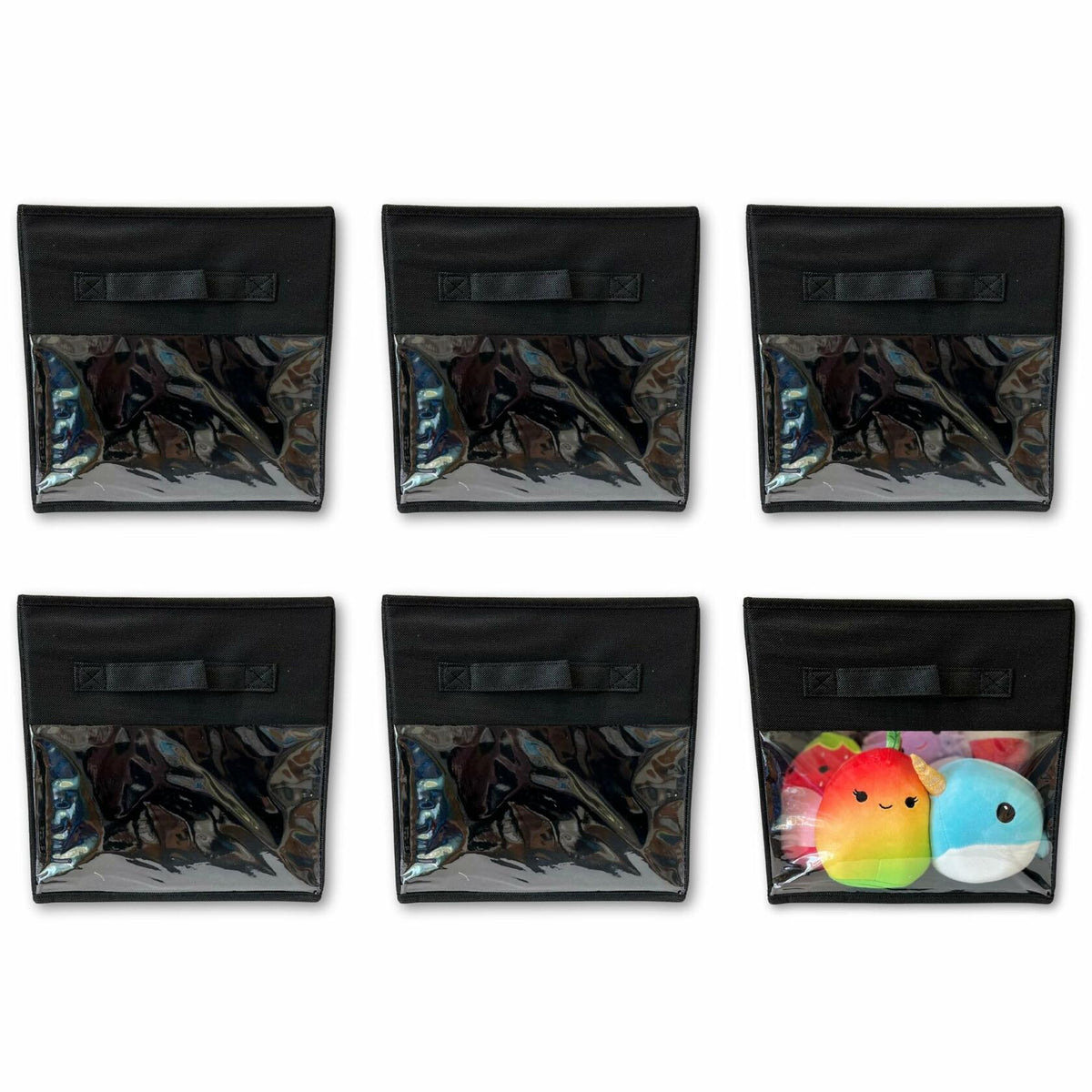 Frankie & Ivy 11-Inch Clear-Front Storage Bins — 6-Pack