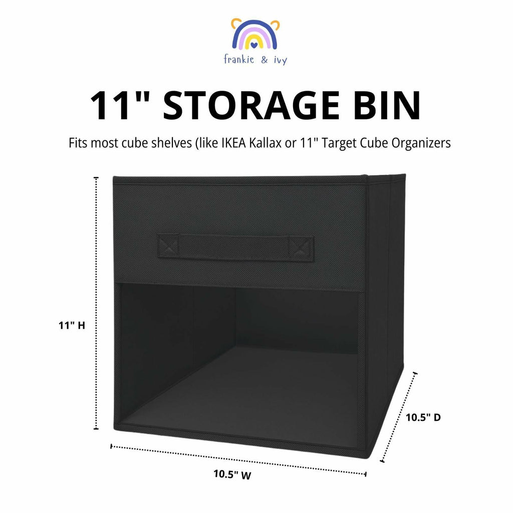 Frankie & Ivy 11-Inch Clear-Front Storage Bins — 6-Pack