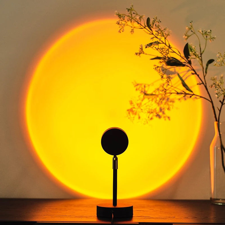 LED Sunset Projection Lamp – Golden Hour Glow